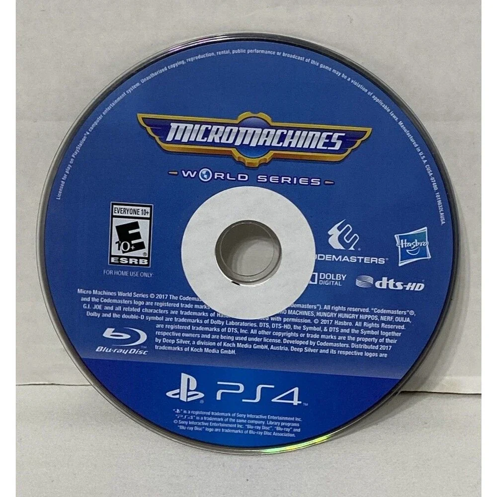 Micro Machines World Series - PlayStation 4 Video Game PS4 DISC ONLY